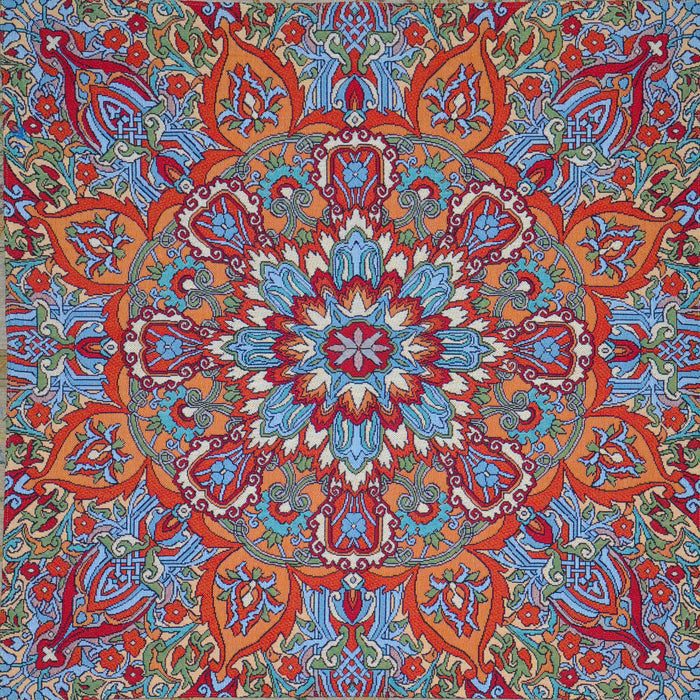 WH-KALEDO | KALEIDOSCOPE RED 27 X 27 " INCH WALL HANGING TAPESTRY ART - www.signareusa.com