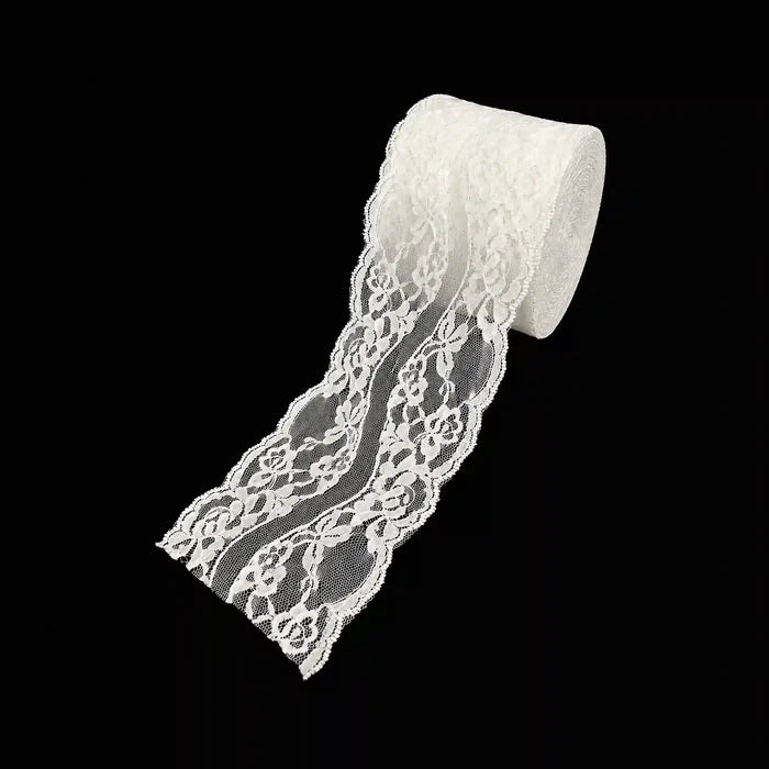 White Elegant Floral Lace | SKU-218
