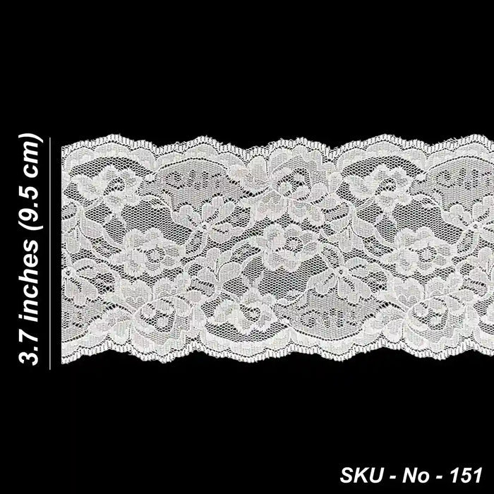 White Floral Pattern Lace | SKU-151