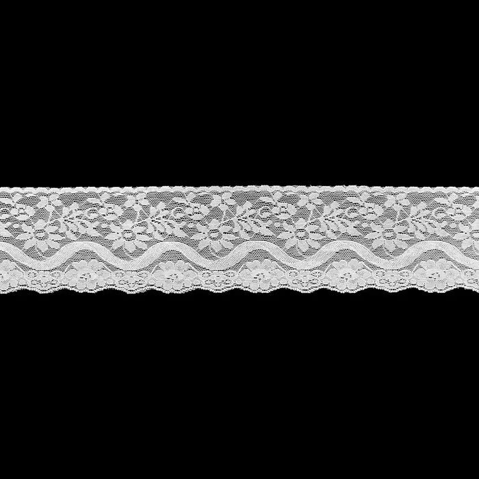 White Wavy Floral Lace | SKU-161