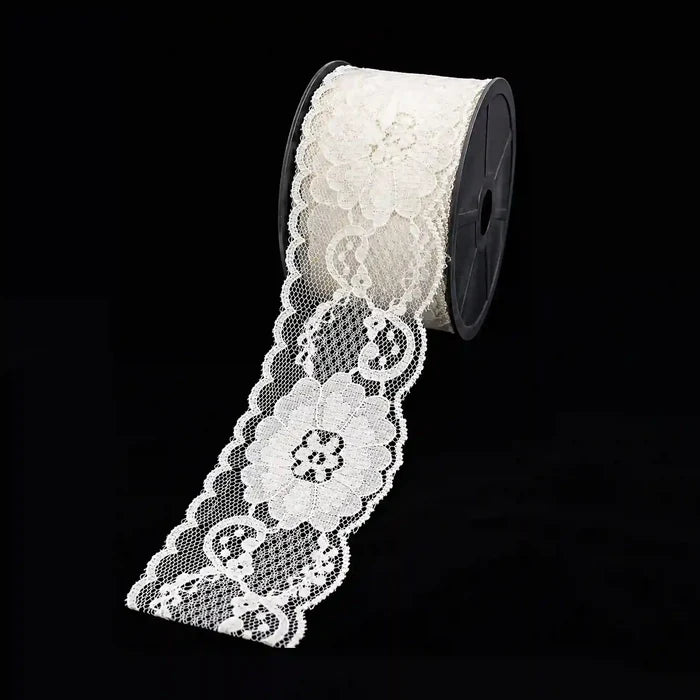 Wide Bloom Pattern Trim Lace | SKU-37