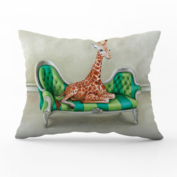 Wildlife At Leisure Decorative Pillow Cover - Giraffe