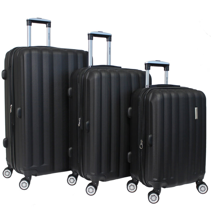 World Traveler Adventure 3-piece Hardside Lightweight Spinner Luggage Set