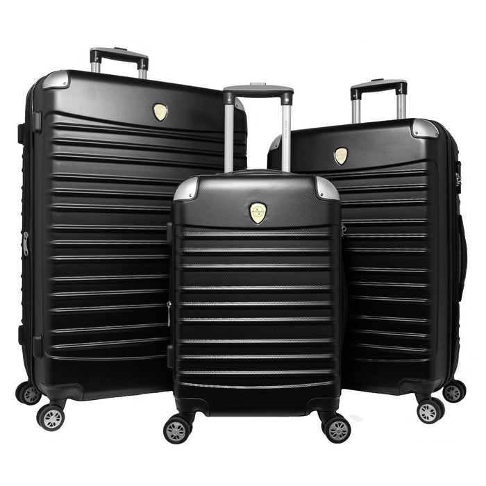 World Traveler Expedition 3-piece Hardside Spinner Luggage Set
