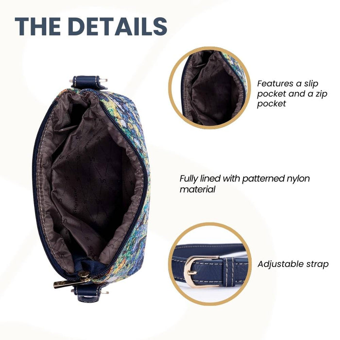 XB02-ART-VG-IRIS | VAN GOGH IRIS CROSS BODY BAG PURSE HANDBAG