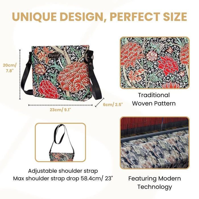 XB02-CRAY | WILLIAM MORRIS THE CRAY CROSS BODY BAG PURSE HANDBAG