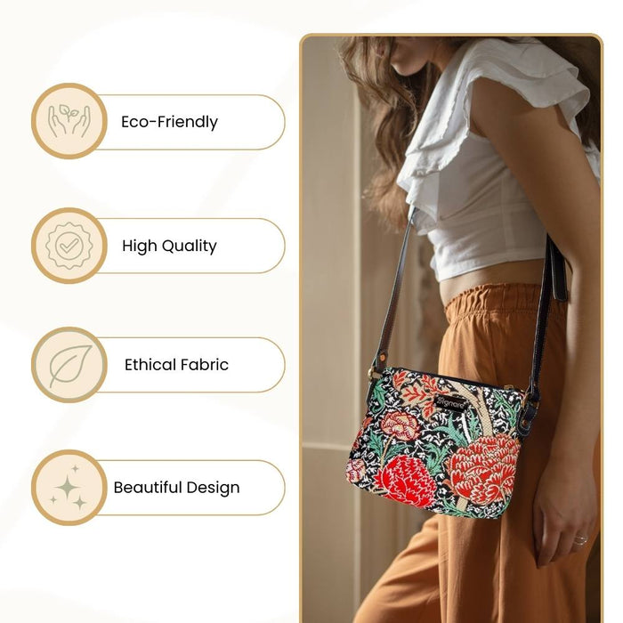 XB02-CRAY | WILLIAM MORRIS THE CRAY CROSS BODY BAG PURSE HANDBAG