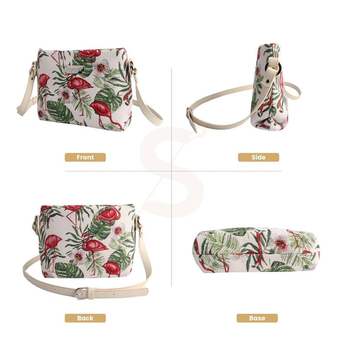 XB02-FLAM | FLAMINGO CROSS BODY BAG PURSE HANDBAG