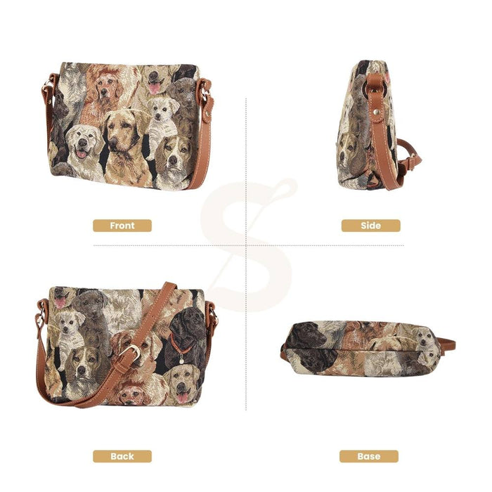 XB02-LAB | LABRADOR DOG CROSS BODY BAG PURSE HANDBAG