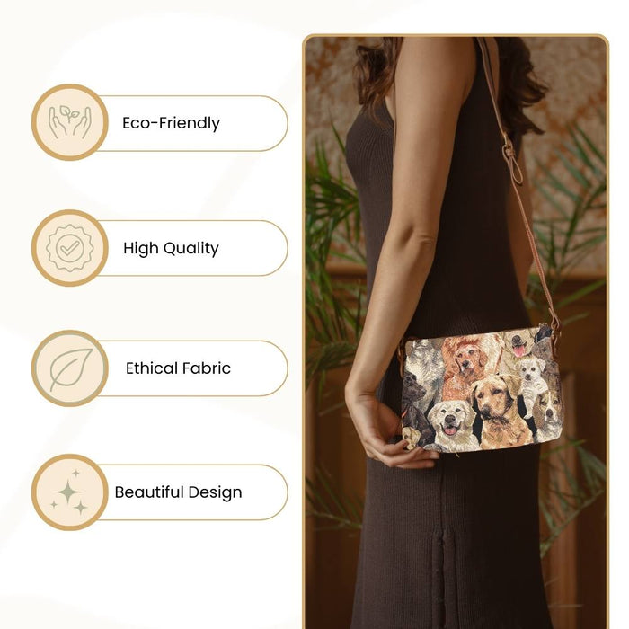 XB02-LAB | LABRADOR DOG CROSS BODY BAG PURSE HANDBAG