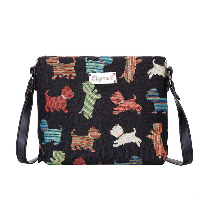 XB02-PUPPY |PLAYFUL PUPPY DOG CROSS BODY BAG PURSE HANDBAG