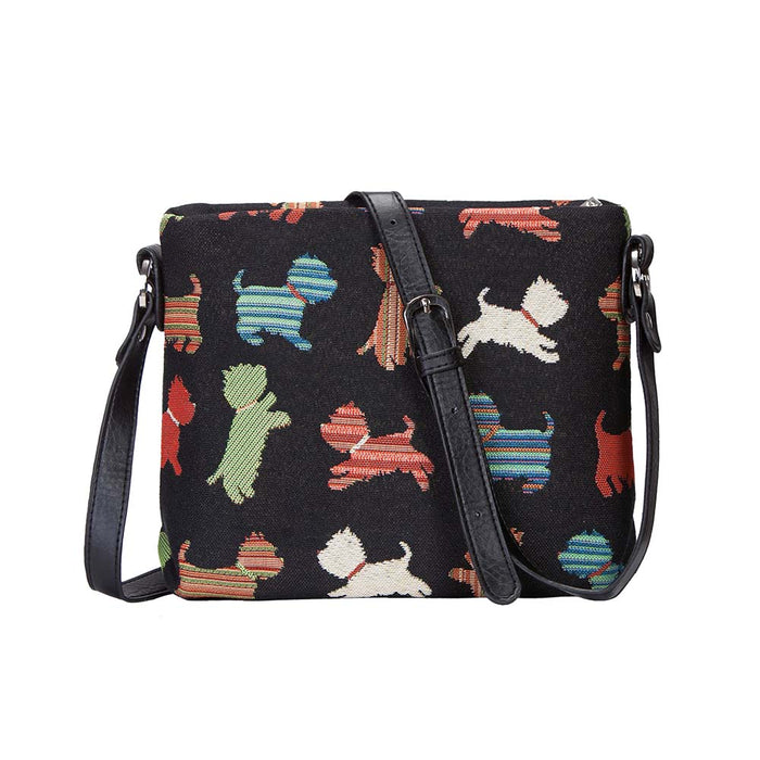 XB02-PUPPY |PLAYFUL PUPPY DOG CROSS BODY BAG PURSE HANDBAG