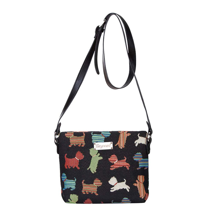 XB02-PUPPY |PLAYFUL PUPPY DOG CROSS BODY BAG PURSE HANDBAG