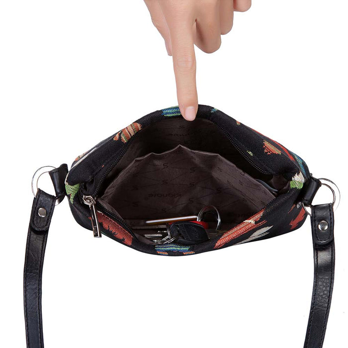 XB02-PUPPY |PLAYFUL PUPPY DOG CROSS BODY BAG PURSE HANDBAG