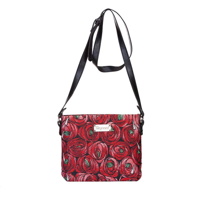 XB02-RMTD | RENNIE MACKINTOSH ROSE AND TEARDROP CROSS BODY BAG PURSE HANDBAG - www.signareusa.com