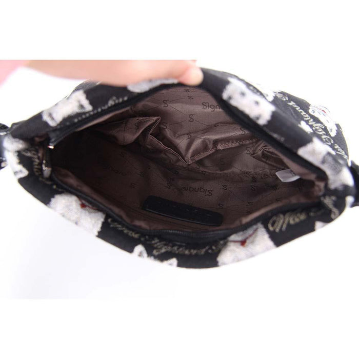 XB02-WES | WESTIE DOG CROSS BODY BAG PURSE HANDBAG - www.signareusa.com