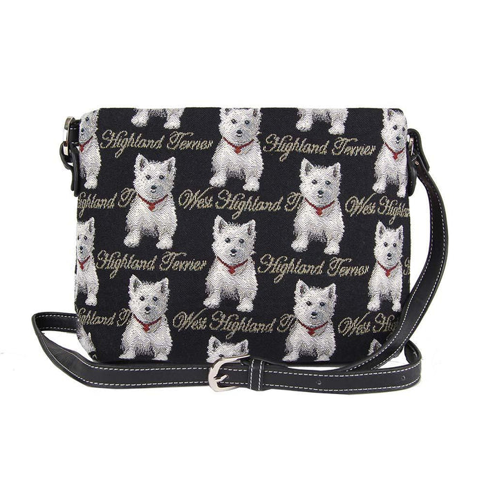 XB02-WES | WESTIE DOG CROSS BODY BAG PURSE HANDBAG - www.signareusa.com