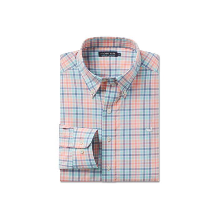 Peach and Navy
