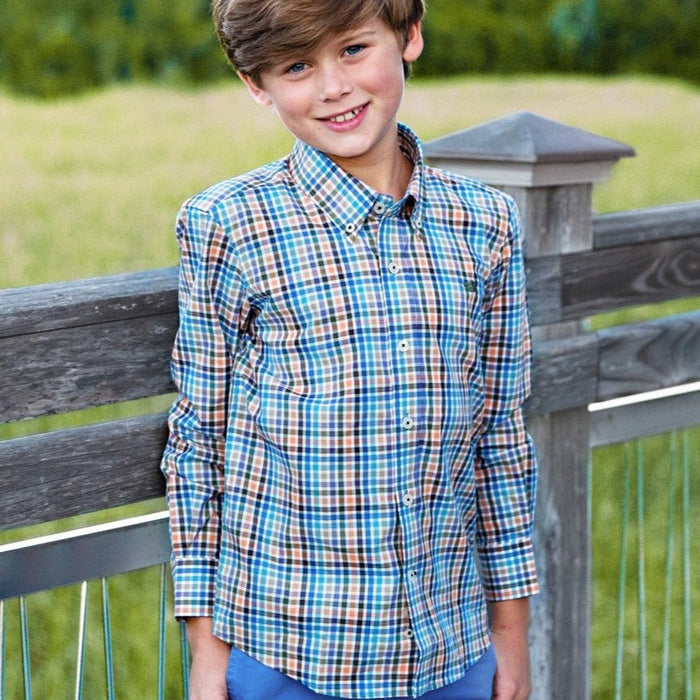 Brown and Blue / Youth Small