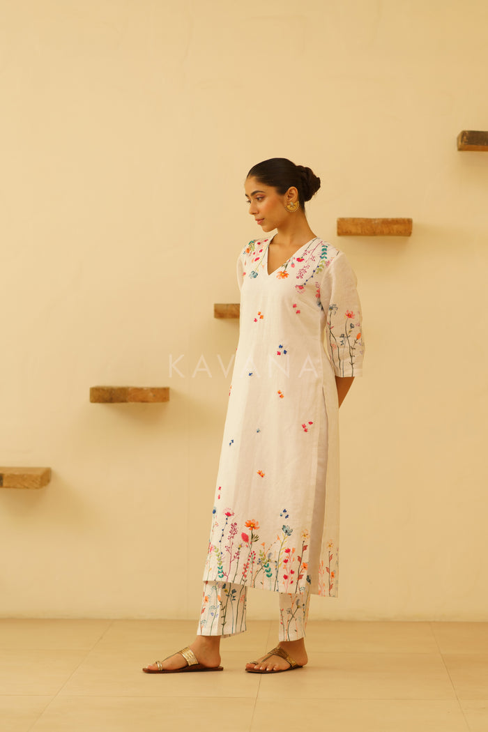 Zara Linen Kurta Set