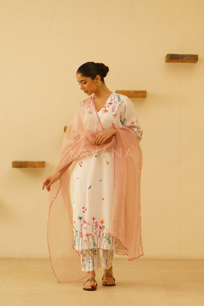 Zara Linen Kurta Set