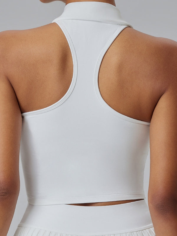 Zipper Lapel Tank