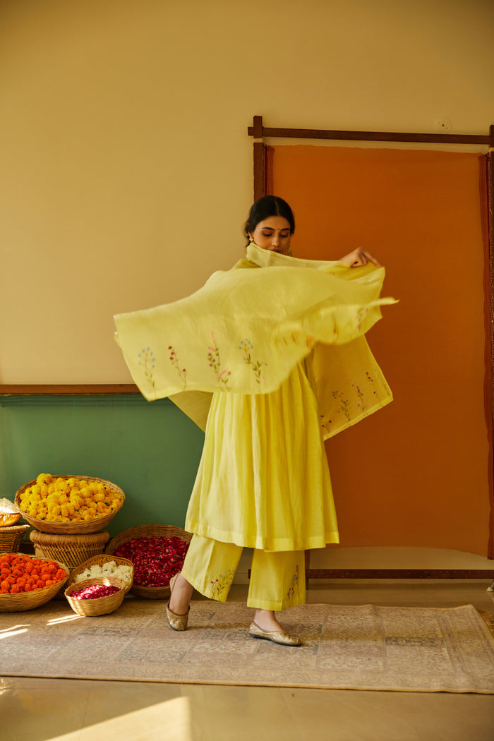 Zohra Chanderi Kurta Set
