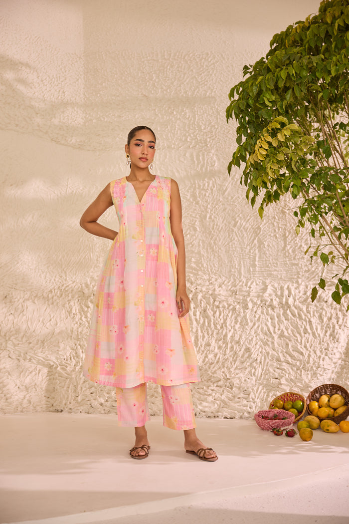 Zoya Chanderi Kurta Set