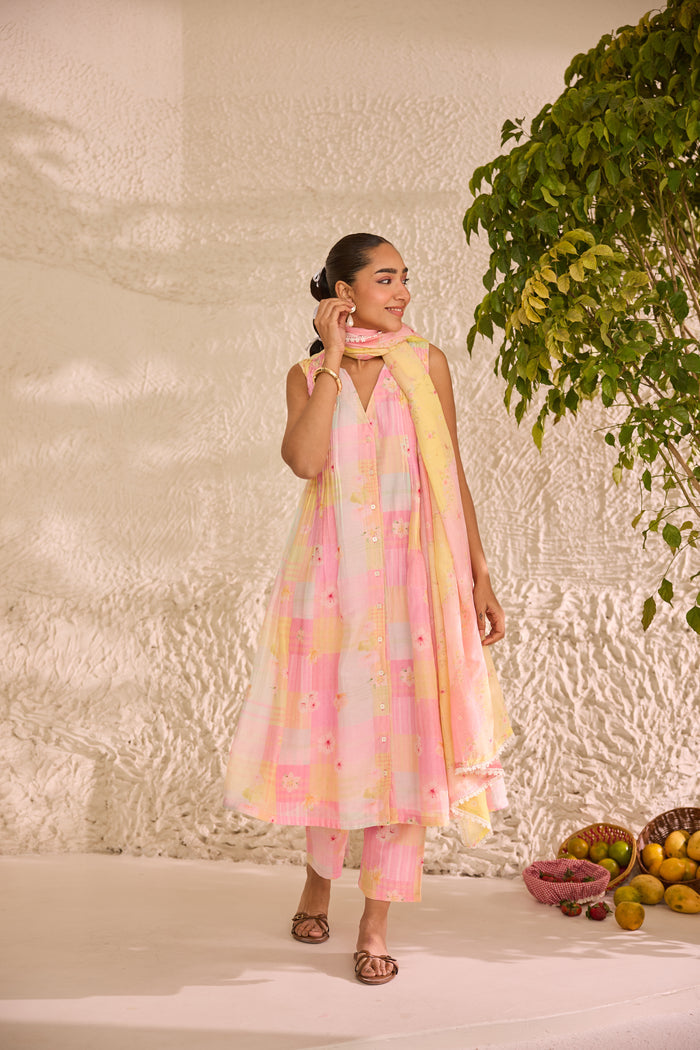 Zoya Chanderi Kurta Set