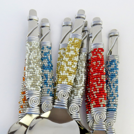 Zulu Beaded Salad Servers (set of 2)