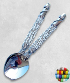 Zulu Beaded Salad Servers (set of 2)