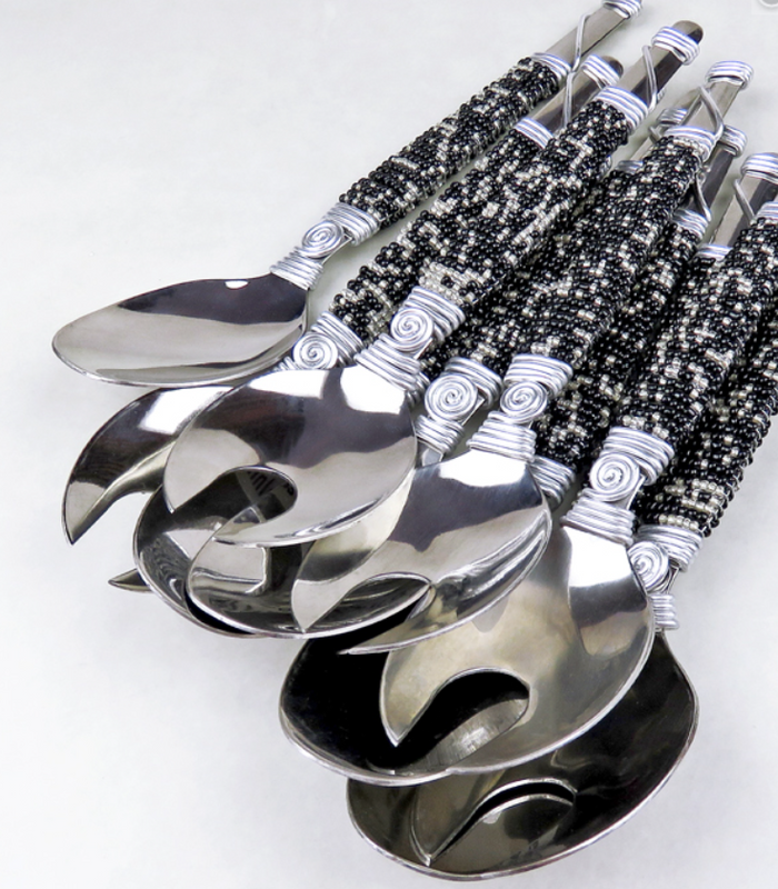 Zulu Beaded Salad Servers (set of 2)