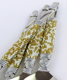 Zulu Beaded Salad Servers (set of 2)
