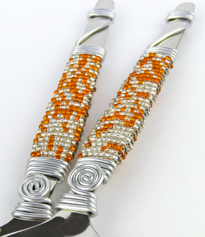 Zulu Beaded Salad Servers (set of 2)