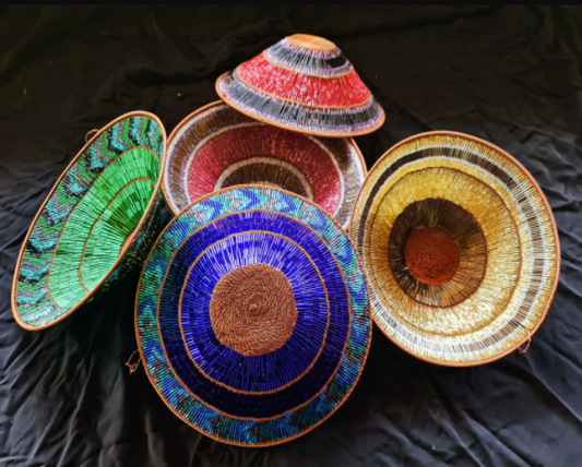 Zulu Beaded Tulip Bowls
