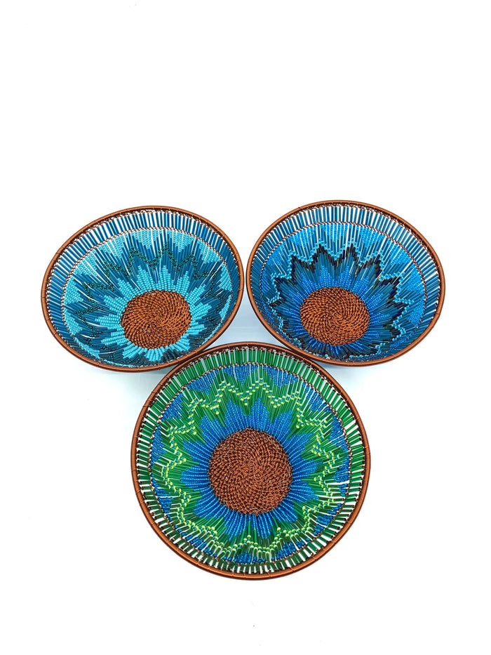 Zulu Beaded Tulip Bowls