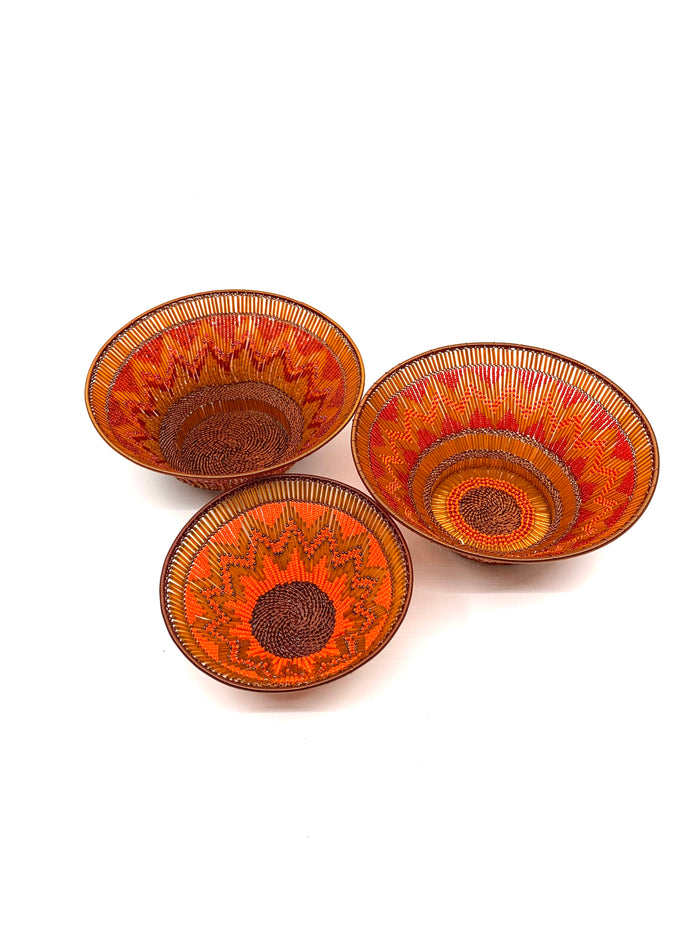Zulu Beaded Tulip Bowls